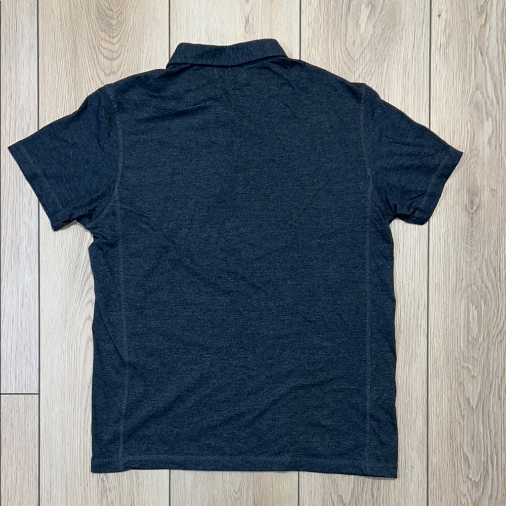 NWOT - RIVET61 Classic Gray Polo Shirt with Embroidered Chest Design - Picture 3 of 7